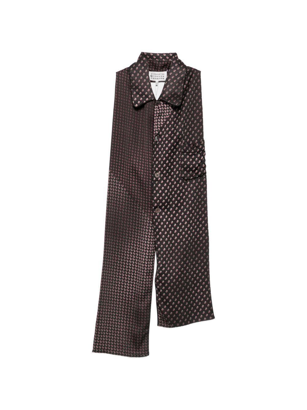 Maison Margiela Black Wool Scarf