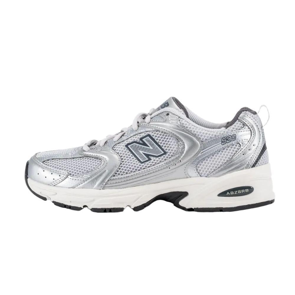 New Balance 530 Gray Matter Silver Metallic Low-Top Sneakers