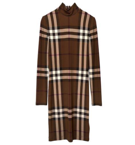 BURBERRY Women’s Check Long Dress