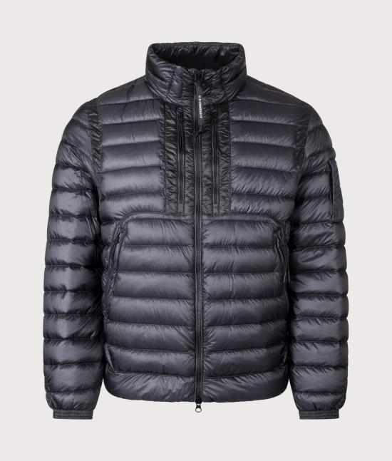 CP Company Black Nylon Zip-Up Jacket fo 21CMOW022A 110416A 888 TOTAL ECLIPSE DOM