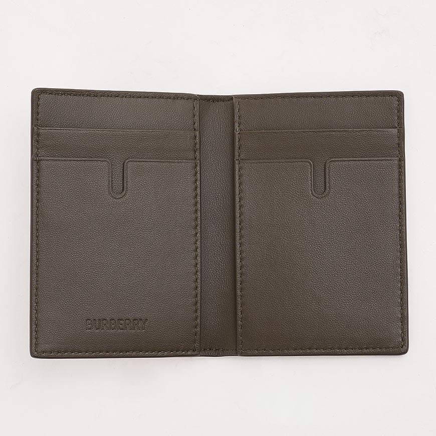 BURBERRY Men’s Check Folding Card Holder Wallet