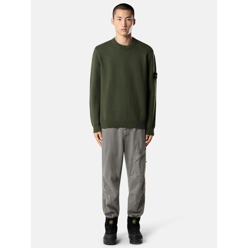 STONE ISLAND Men's Winter Cotton Knit Crewneck Sweater