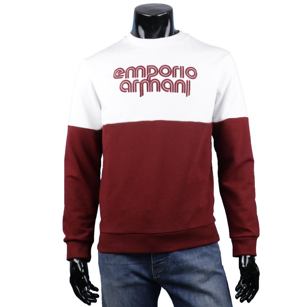 Emporio Armani Colorblock Logo Crewneck Sweatshirt S Size Men M79