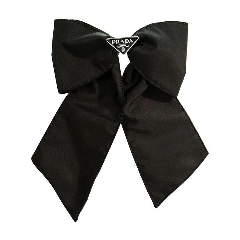 PRADA Re-Nylon Black Hair Clip