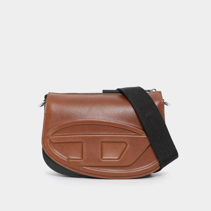 DIESEL D Logo 1DR Leather Crossbody Camera Bag for Men X10223 P9025 H9017