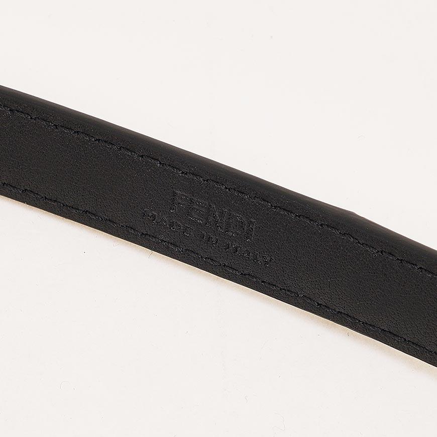 FENDI Women’s FF Diamond Belt Black Leather