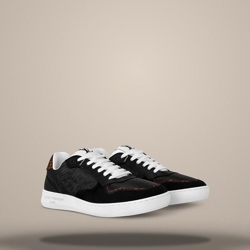 Louis Vuitton LV Stadium Black Low Top Sneakers 1ACUIZ