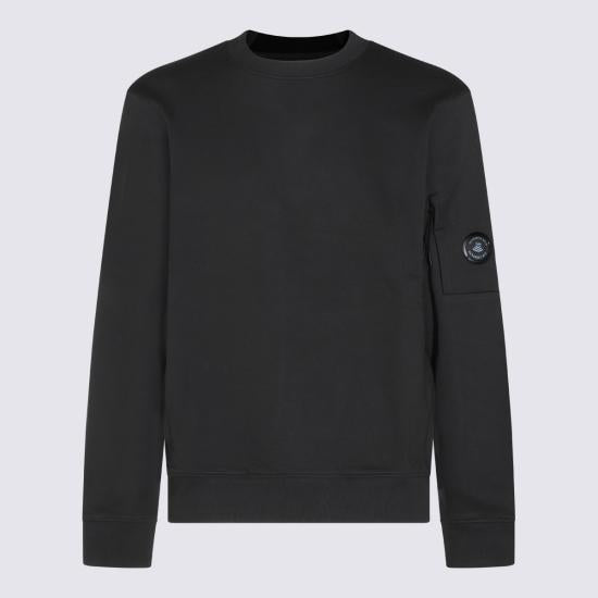 CP Company Diagonal Raised Fleece Lens Crewneck Sweatshirt 21CM SS713A