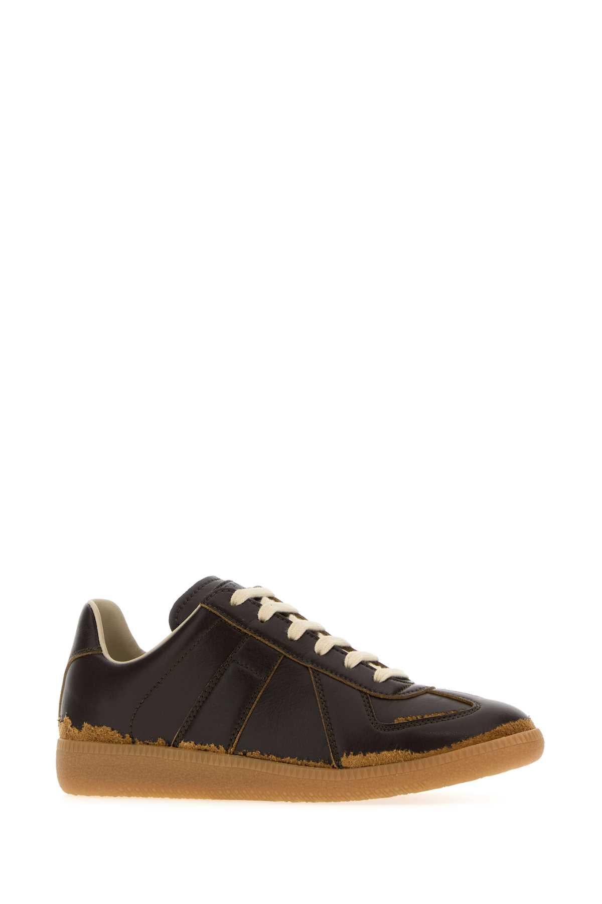 Maison Margiela Leather Low Top Sneakers White Women’s