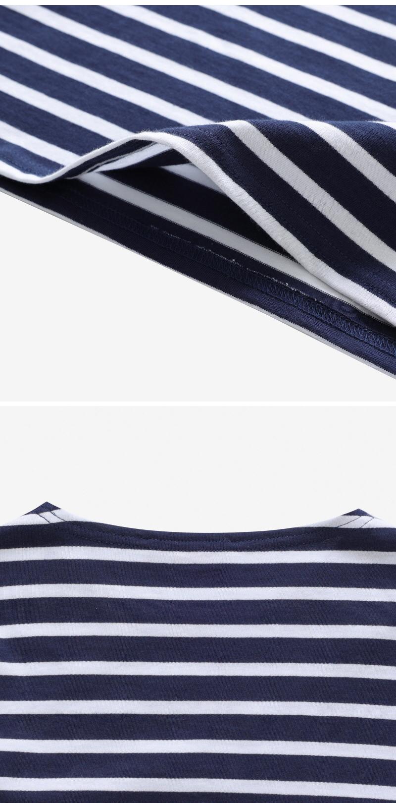 Saint James Kids Long Sleeve T-Shirt Marine Neige Navy/White
