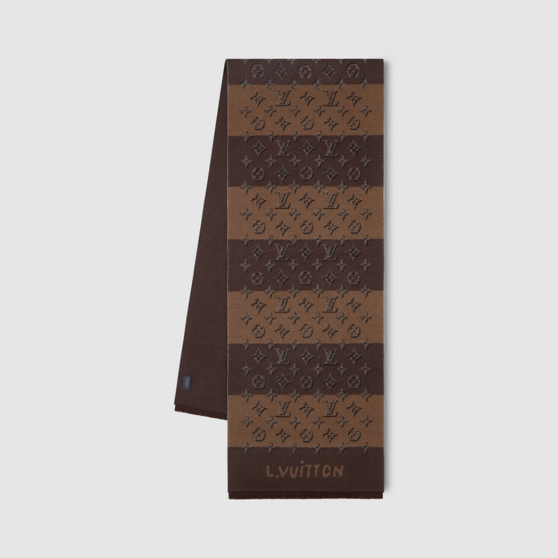 Louis Vuitton Monogram Heritage Wool Scarf