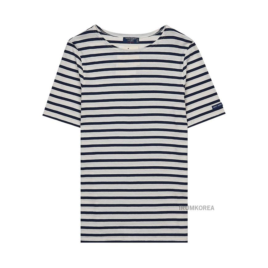 Saint James Unisex Levant T-Shirt 9863 50 ECRU MARINE