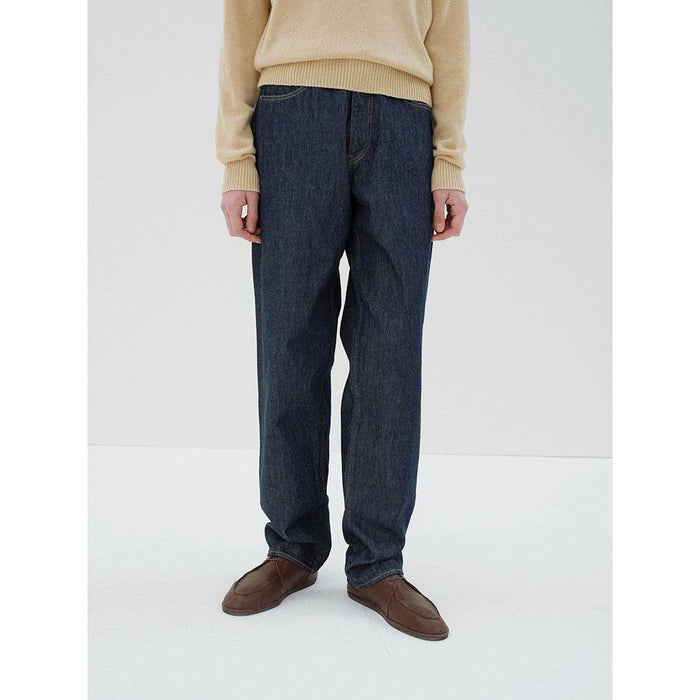 AURALEE Hard Twist Indigo Men’s Denim Pants
