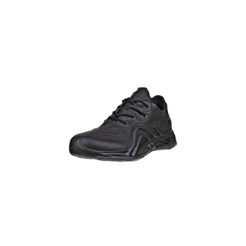 ecco Biom Infinity Black Leather Low-Top Sneakers for Men