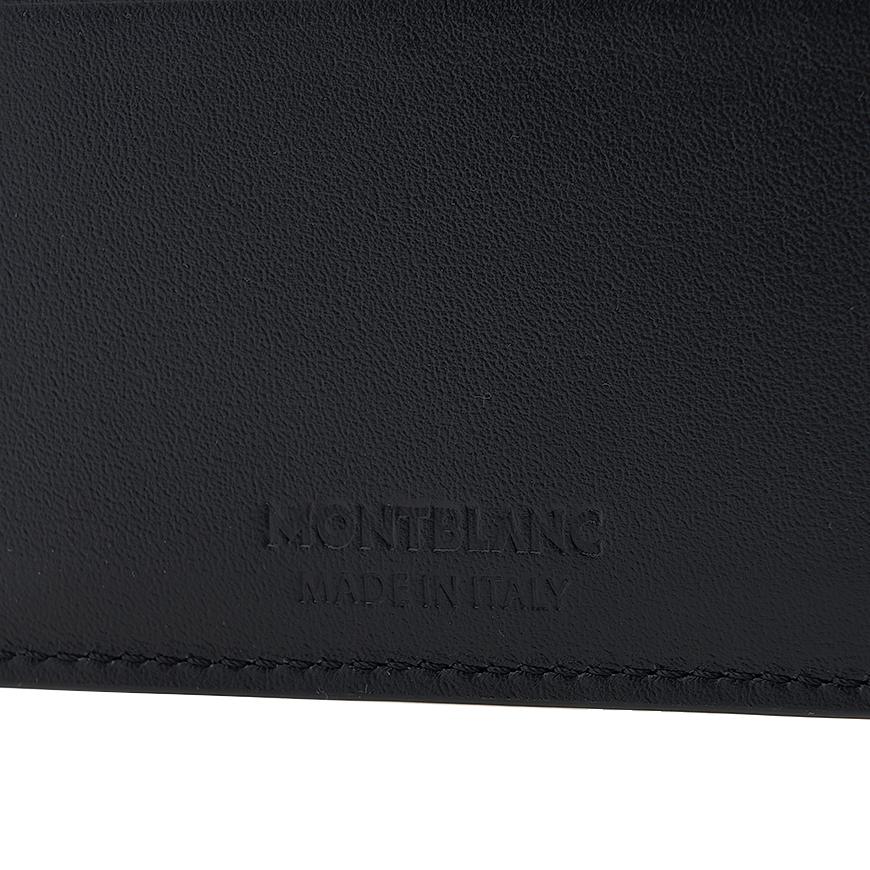 Montblanc Soft Leather 6 Card Holder Wallet Black