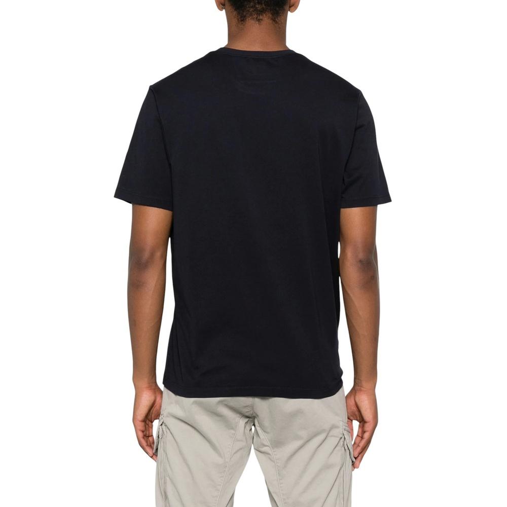 CP Company Logo Print Men’s Short Sleeve T-Shirt Black Cotton