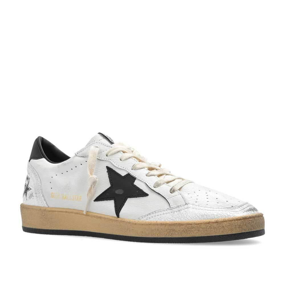 GOLDEN GOOSE Women’s Ball Star Low-Top Sneakers White Leather