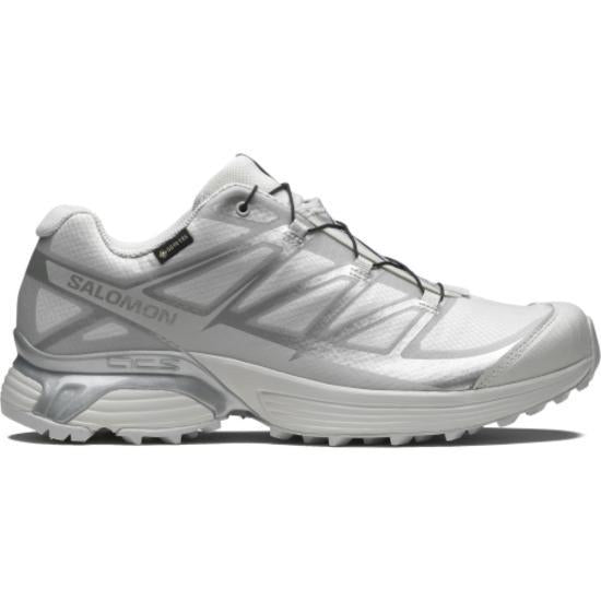 SALOMON White Silver Low-Top Sneakers for Men S250109 SXP41
