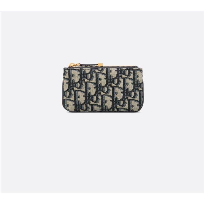 DIOR Oblique Myrte Zip Key Wallet S2177UTZQ