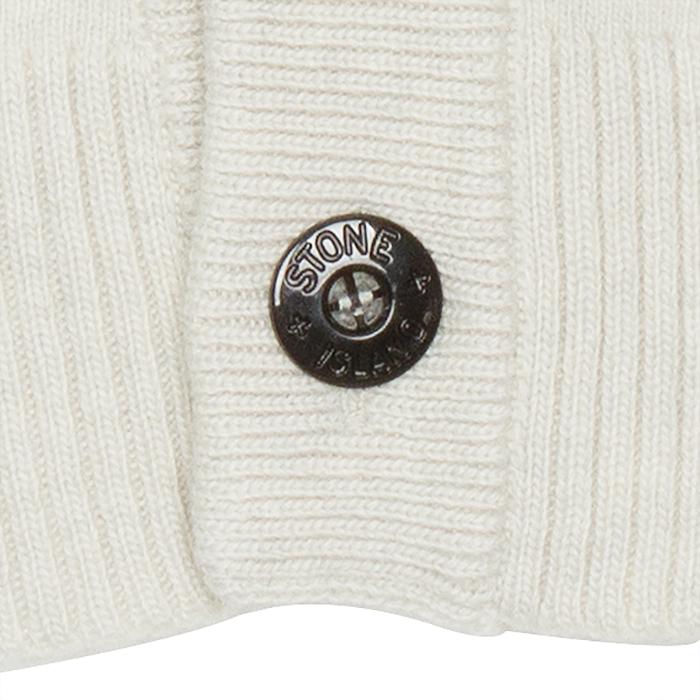 STONE ISLAND Reverse Stitch Woven Patch Cardigan Men’s Knit Black