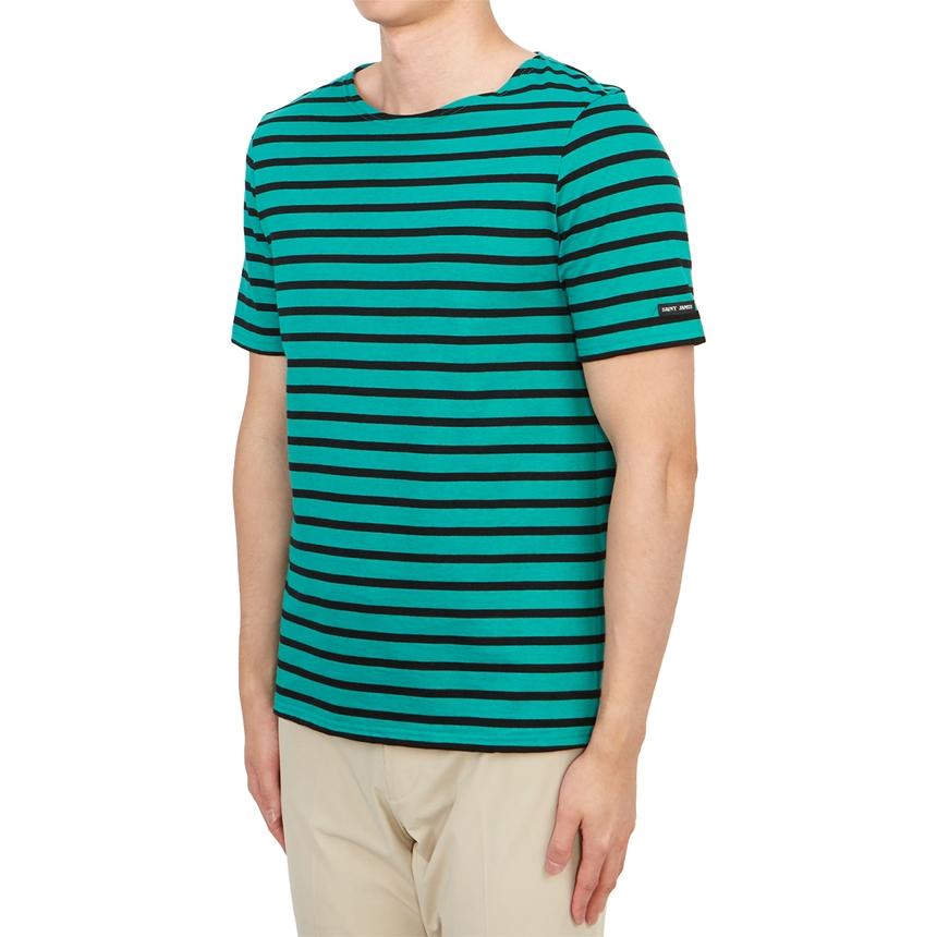 Saint James Levant Short Sleeve T-Shirt Unisex Absinthe Noir