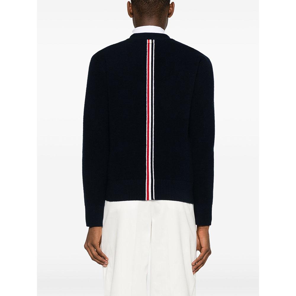 THOM BROWNE Navy Center Back Stripe Cardigan MKC556A Y1029 415