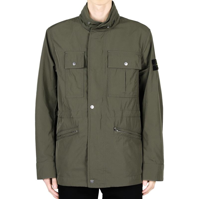 STONE ISLAND Micro Twill Jacket Military Green Men’s Woven P 4100007 S0026 V0054