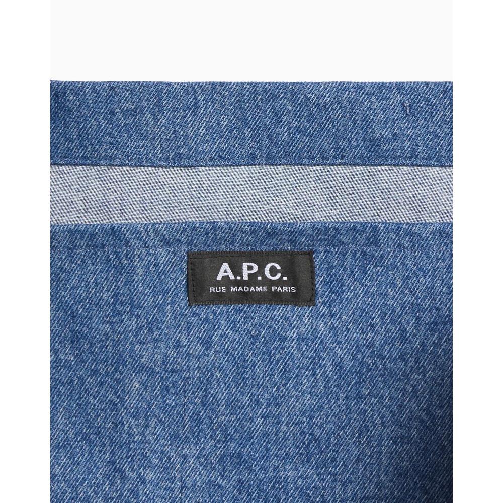 A.P.C. Denim Tote Bag Unisex Navy