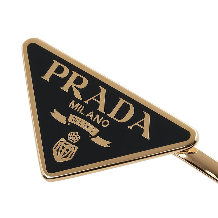 PRADA Triangle Logo Hair Pin for Women