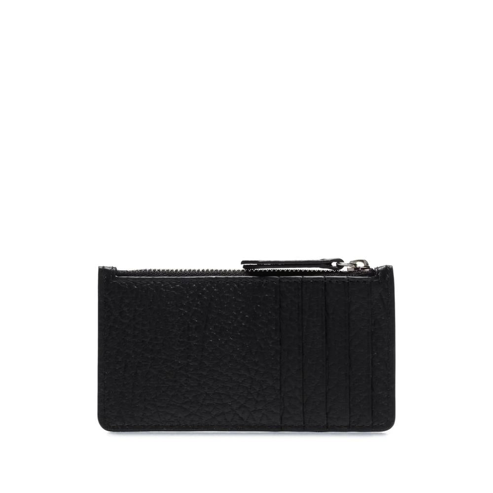 Maison Margiela Black Leather Bifold Mid Wallet