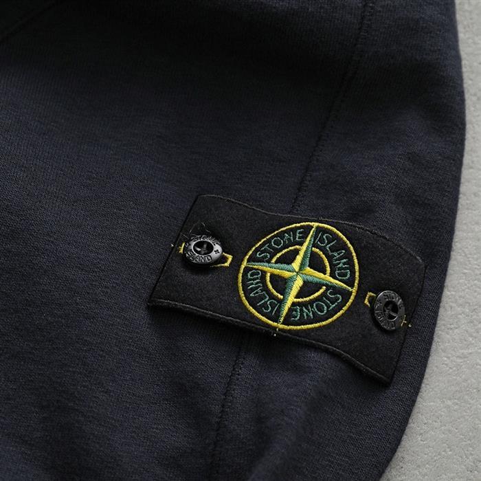 STONE ISLAND Old Effect Malfile Fleece Crewneck Sweatshirt