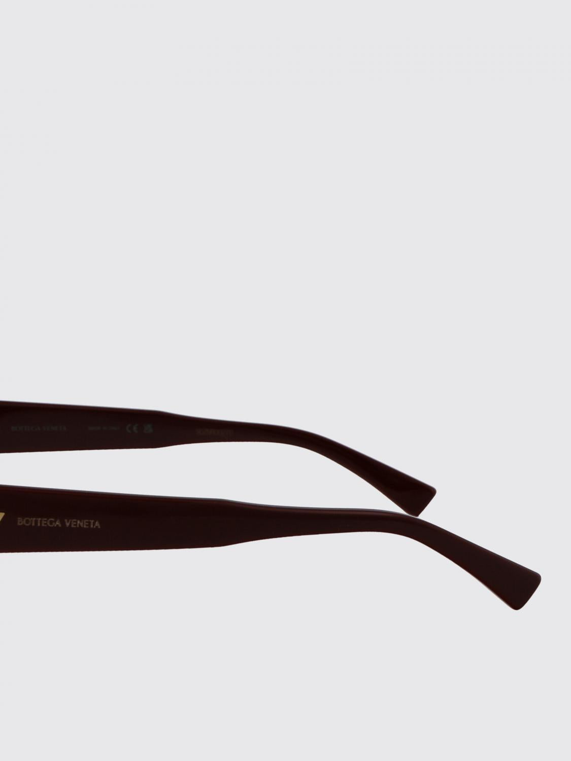Bottega Veneta Brown Acetate Rectangle Optical Glasses
