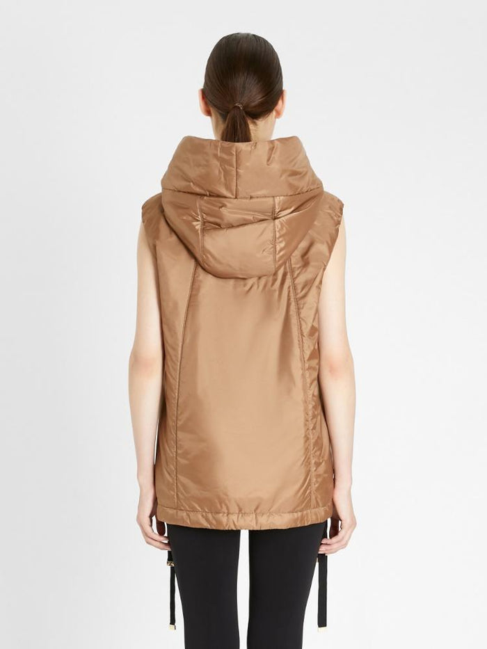 STONE ISLAND Camel Color Max Mara Greengo The Cube Puffer Vest