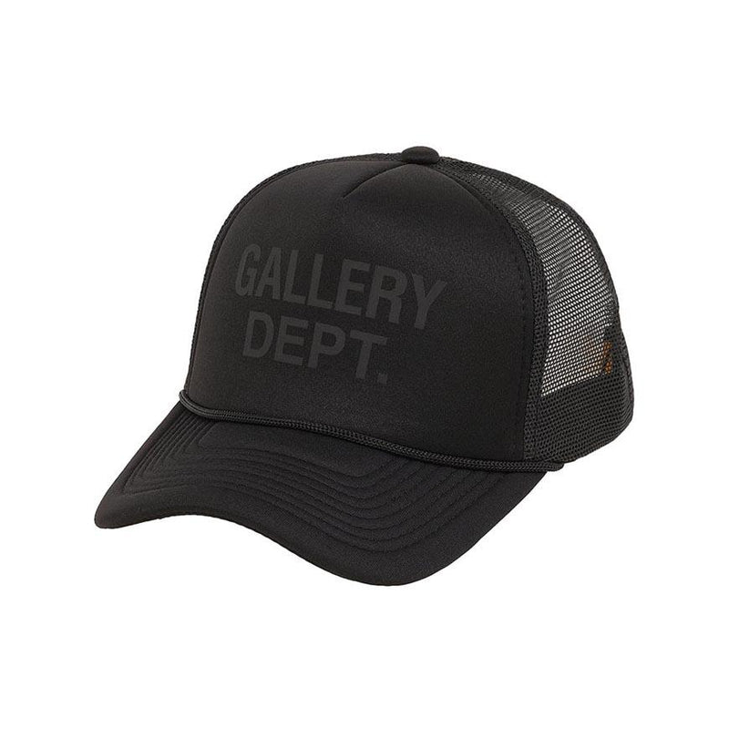 GALLERY DEPT. Unisex GD Logo Trucker Cap Black Mesh Baseball Hat TC 9100 BKBK