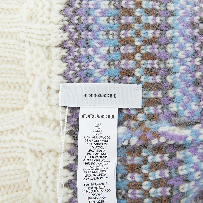 Coach Womens Knit Beanie Hat CCL51 CAH
