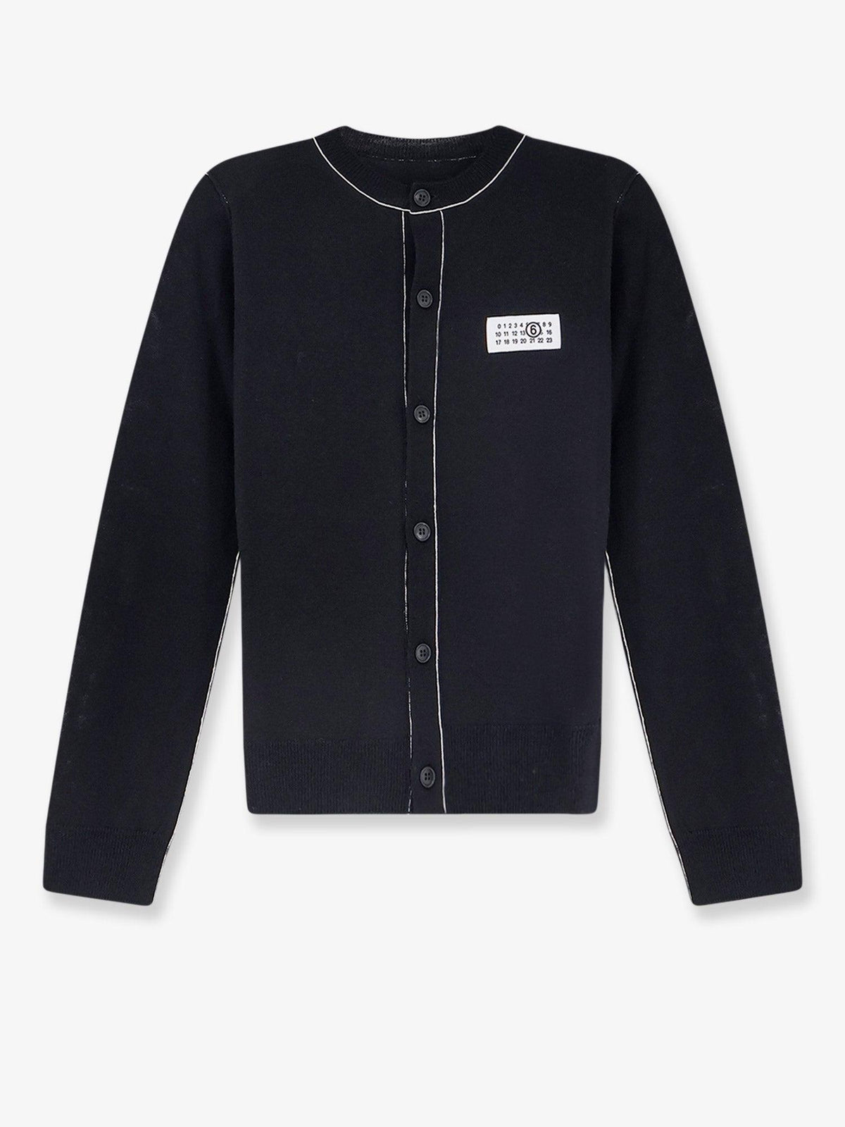 Maison Margiela Black Wool Blend Cardigan