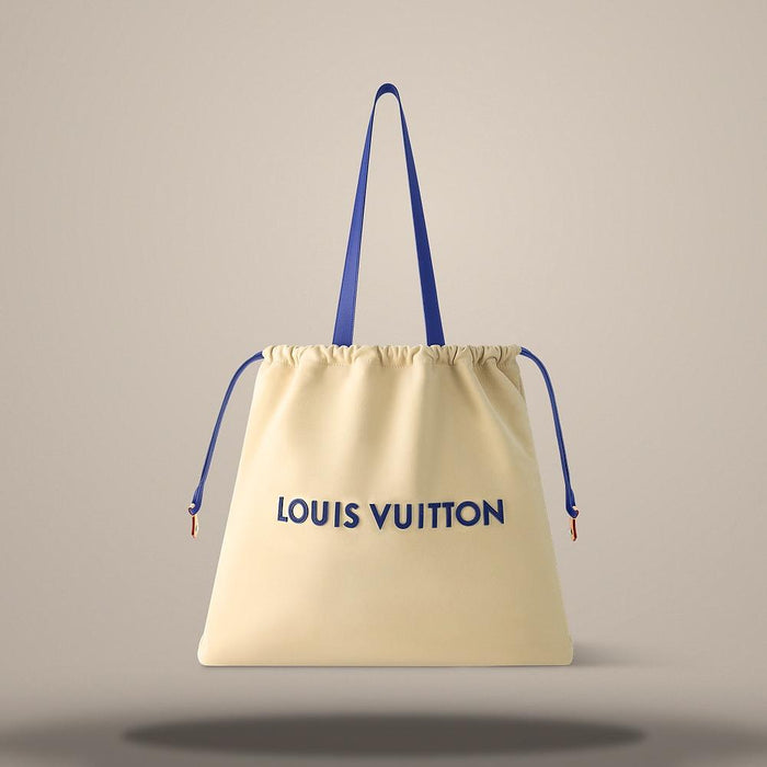 Louis Vuitton Ecru White Canvas Dust Bag Tote M15235