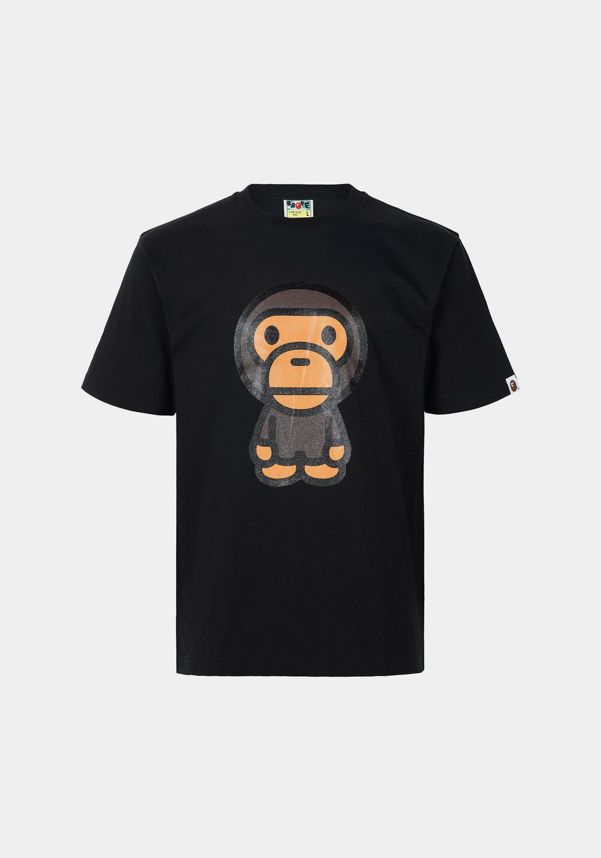 BAPE Black Glitter Big Baby Milo T-Shirt 002 TEM301011 M