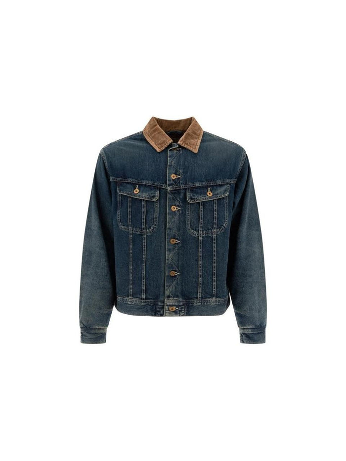 Humanmade Indigo Blanket-Lined Denim Work Jacket for Men HM28JK010