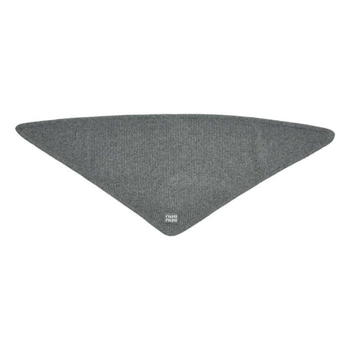 Miu Miu Wool-Blend Scarf Muffler Black