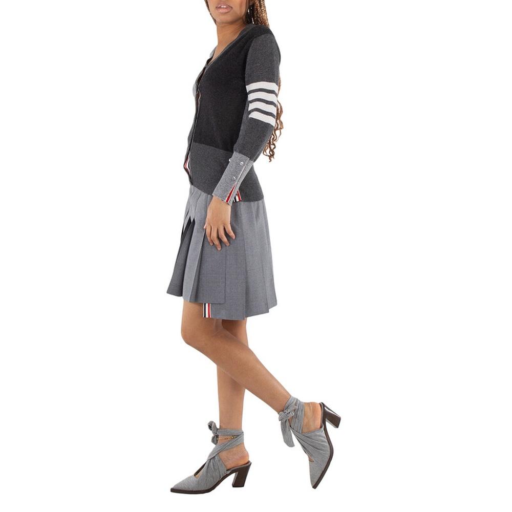THOM BROWNE Cashmere Fun Mix Women’s Cardigan Gray