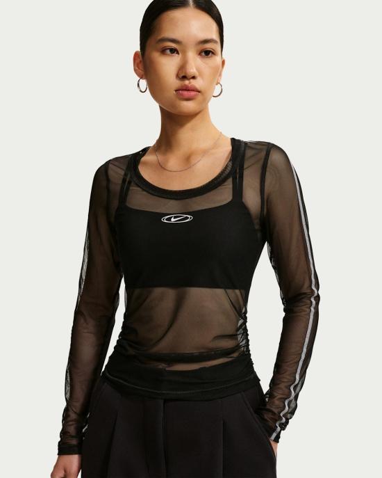 Nike Long Sleeve Sweatshirt Top for Women IM8406 010 DOM