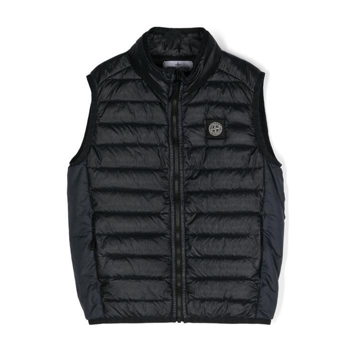 STONE ISLAND Quilted Knit Vest Black Women’s
