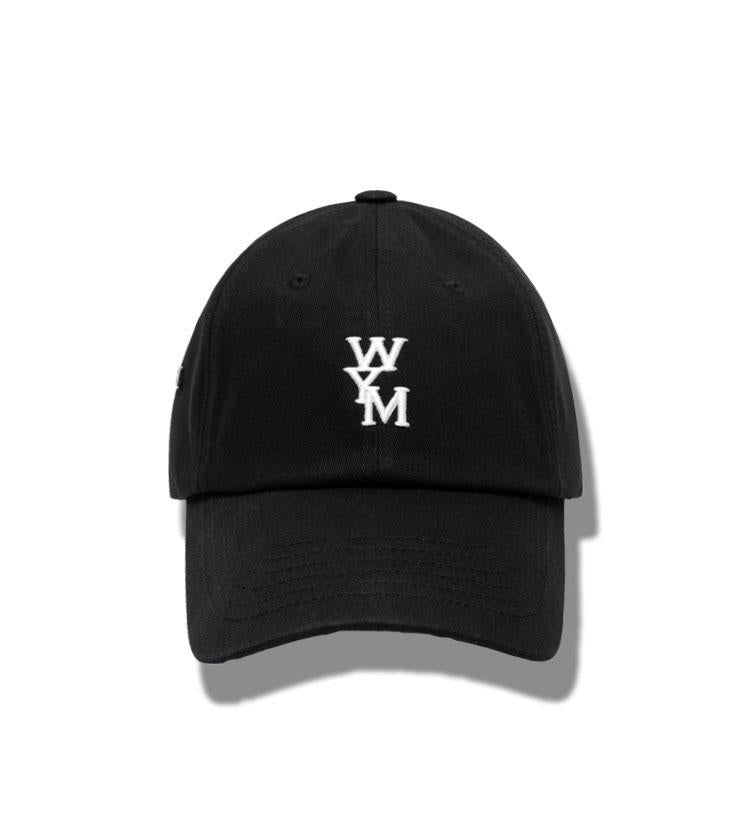 WOOYOUNGMI WYM Embroidered Logo Baseball Cap Black