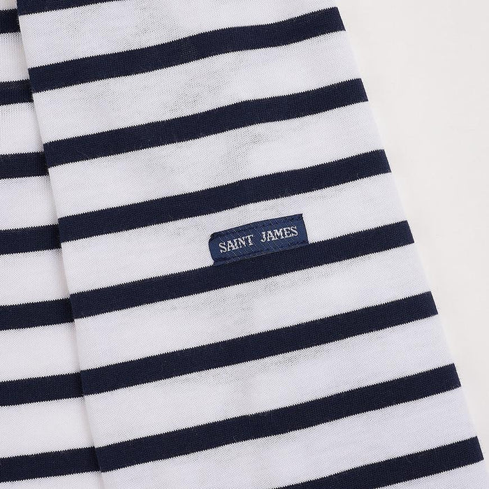 Saint James Striped Cotton Tee MINQUIDAME NEIGE MARINE