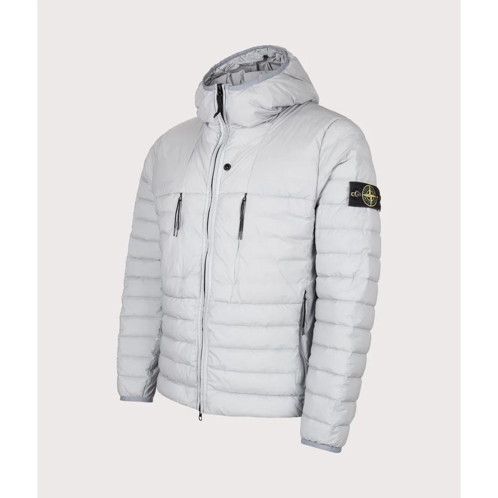 STONE ISLAND Seamless Tunnel Nylon Down Jacket Men Black