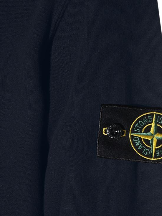 STONE ISLAND Cotton Fleece Sweatshirt for Men 6100049 S0A20 V0020 NAVY BLUE DOM