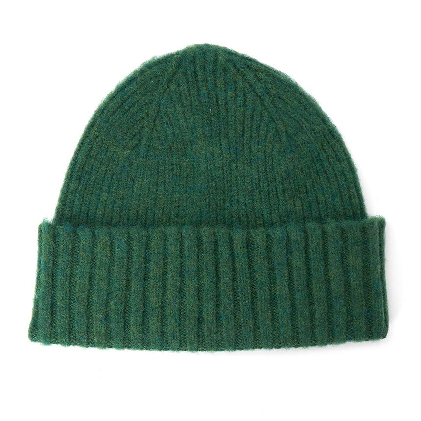 HOWLIN Green Knit Beanie Unisex