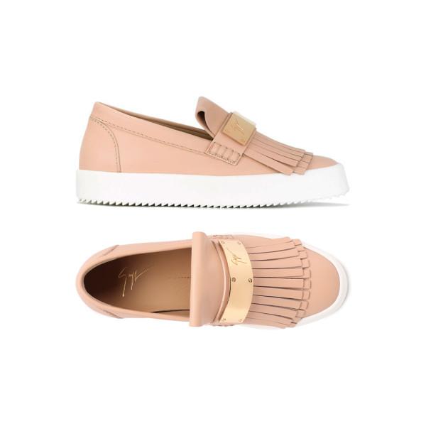 Giuseppe Zanotti Beige Mai London Slip-On Flats RS7028 001