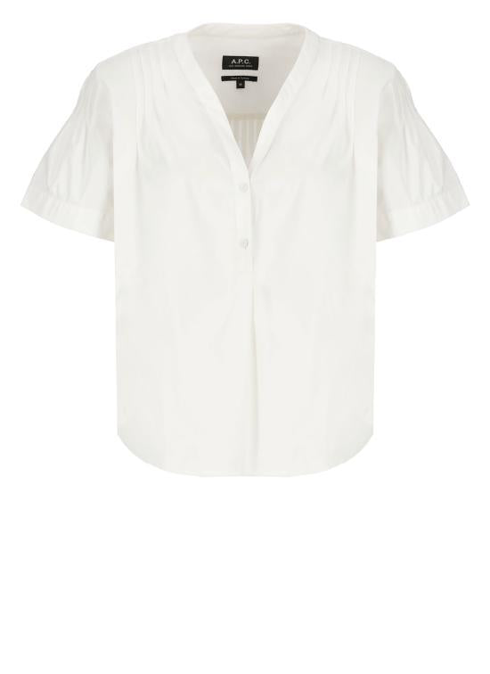 A.P.C. Cotton Button-Down Shirt for Women COEVDF13417AAB DOM